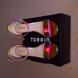 Rainbow Metallic Tapered Heel